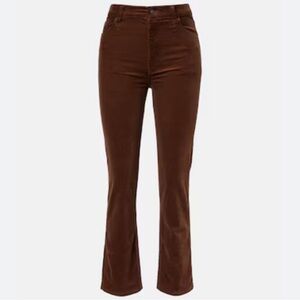 Frame Denim le crop mini boot Flared corduroy Jeans Dark Brown